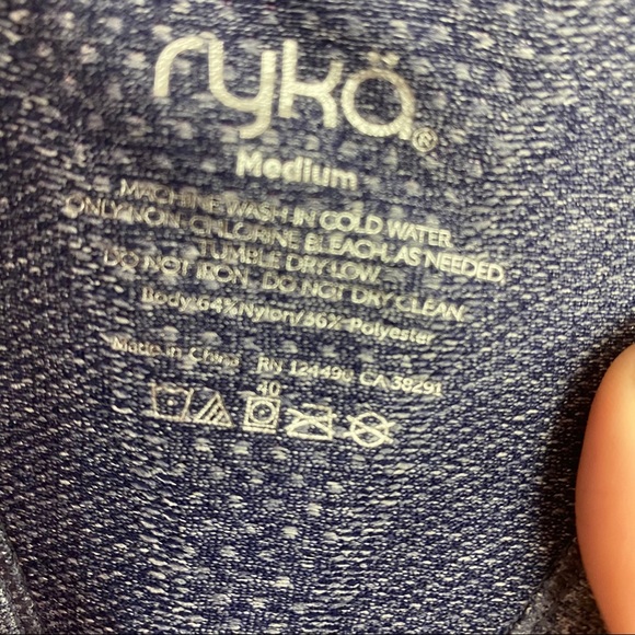 3 FOR $15 Ryka Gray & Blue Athletic Tank, size Medium - Picture 3 of 6